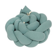 Chránič do postieľky mušelín pletený vrkoč 200 cm Babymatex