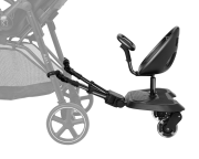 Stúpadlo ku kočíku so sedátkom Ally XL Black