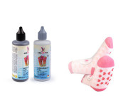 ABS gumový protišmyk bodový vhodný na ponožky 100 ml Biely