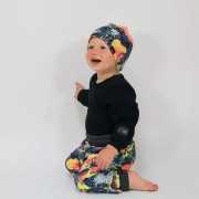 Detské tepláky s vysokým pásom Smile - šedá Esito