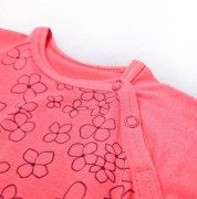 Overal tenká krátka tlač Outlast® UPF 50+ jahodový, kvietky