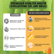 Ultra ľahká Modelovacia hmota 24 ks Jarmelo Jarmelo