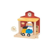 Drevená stanica batérie