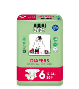 Eko plienky Muumi Baby 6 Junior 12–24 kg 36 ks