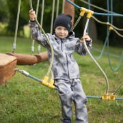 Rastúce softshellové nohavice Dino dobrodruh Esito, šedá