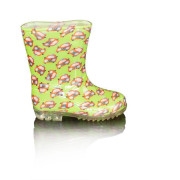 Chlapčenské čižmy PVC - potlač autíčko Pidilidi zelená