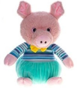 Zvieratko plyšové 25 cm v oblečku 0 m+