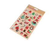 Vianočné samolepky 3D