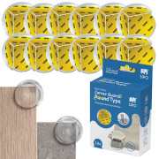 Ochrana rohov a hrán O-profil, sada 12 ks transparentná Sipo