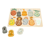 Vkladacie puzzle čísla Safari small foot