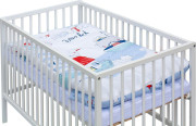 Detská postieľka s kompletnou výbavou 120 x 60 cm - Lumpy Scarlett