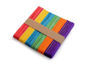 Drevené špachtle farebné 1x11,4 cm 50 ks