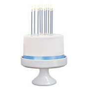 SusyCard - Tortové narodeninové sviečky strieborné 10 ks