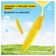 Prvé voskovky zo včelieho vosku Banány 12 ks Jarmelo