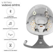 Lehátko hojdacia s melódiou 2 v 1 Lumi, do 9 kg, Premium Kinderkraft