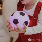 LED silikónová nočná lampička Rgb, mäkká s pumpičkou - futbalová lopta Mary's