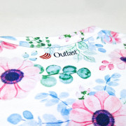 Tričko tenké krátky rukáv tlač UV filtrom 50+ Outlast® - kvety