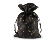 Vianočné darčekové vrecúško hviezdy 20x30 cm