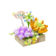 Stavebnica mini Kvetinový aranžmán sukulentov 295 dielikov Koco