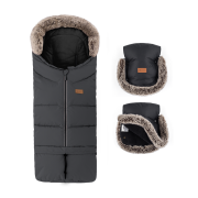 Set zimný fusak Arctic 4v1 + rukavice na kočík Furry Petite & Mars