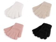 Detské pletené rukavice chlpaté