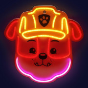 Dekoratívne LED neón Tlapková patrola - Rubble