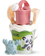 Recyklovaná pastelová sada na piesok stredná - les s kanvičkou Androni