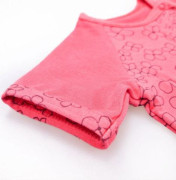 Overal tenká krátka tlač Outlast® UPF 50+ jahodový, kvietky