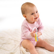 Detská hrkálka kľúče pastelové Akuku