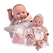 Žmurkajúca a cikajúca realistická bábika celovinylovým telom Mia 50417 Antonio Juan