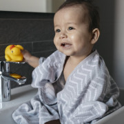 Mušelínová osuška Blenker s kapucňou 100x70 cm KipKep