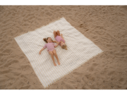 Plážová osuška 200 x 200 cm Beach Sunny Yellow Little Dutch