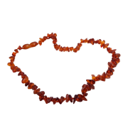 Jantárové korálky pre deti extra leštené farba koňaku 32 cm