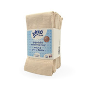 Detské plienky z biobavlny Organic 60 x 60 cm Staré časy 10 ks natural Xkko