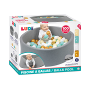 Hracia ohrádka s loptičkami textilné Ľudí