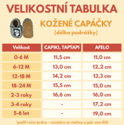 Kožené capáčky 6-12 m (20) 13 cm Capiki