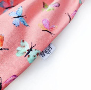 Body šaty tenké set Outlast® UPF 50+ Sv. broskyňová, motýliky