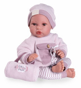 Realistická bábika bábätko s mäkkým látkovým telom 42 cm Erika 33391 Antonio Juan