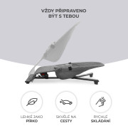 Lehátko hojdacia Mimi Grey do 9 kg Kinderkraft