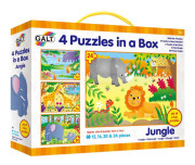 4 puzzle v krabici - Džungľa
