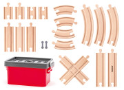 Set koľají v plastovom boxe, 20 ks