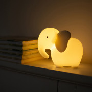LED silikónová nočná lampička Rgb s diaľkovým ovládačom - slon Mary's