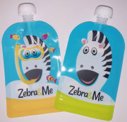 Kapsička na detskú stravu na opakované použitie Zebra&Me 2 ks