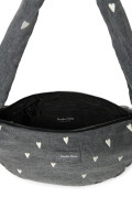 Denim Mini Cross Body Bag Grey Hearts Studio Noos