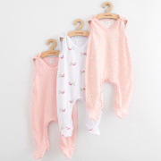Dojčenské dupačky Classic II 3 ks girl New Baby