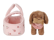 Psík plyšový Jackie v kabelke Little Dutch