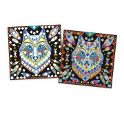 Kreatívna sada Maxi Mandaly pre priateľov Mozaika 8 ks Janod Atelier