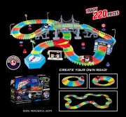 Variabilná dráha svietiaca v tme 220 dielov + autíčko s LED svetlom