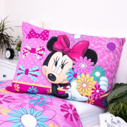 Obliečky Minnie "Bows and Flowers" 140 x 200, 70 x 90 cm Jerry Fabrics