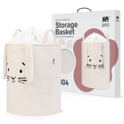 Kôš na hračky Premium Bouclé so šnúrkou 43 l Sipo